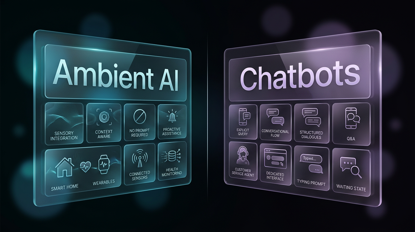 Ambient AI vs Chatbots: The Quiet Shift That's Already Happening