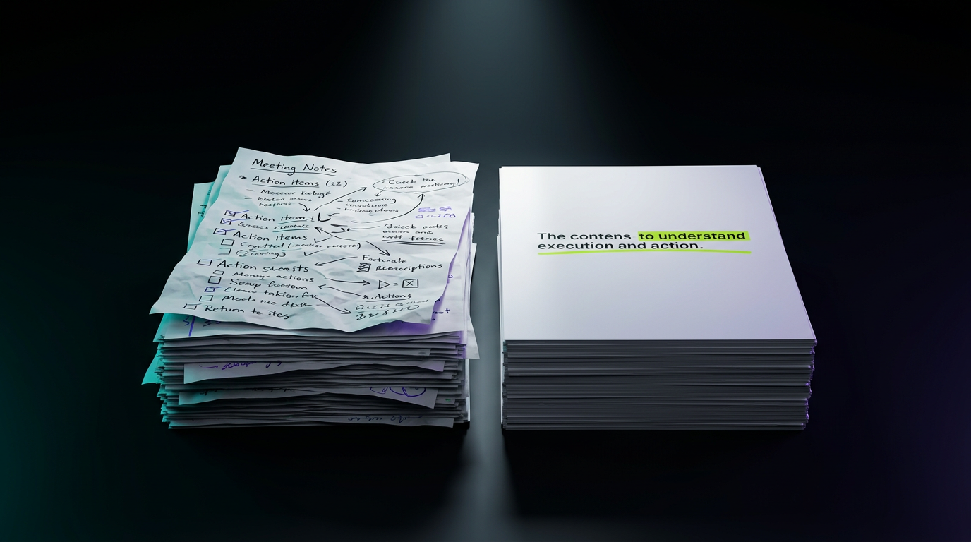 Meeting Notes Are Half the Job. Here's the Other Half.