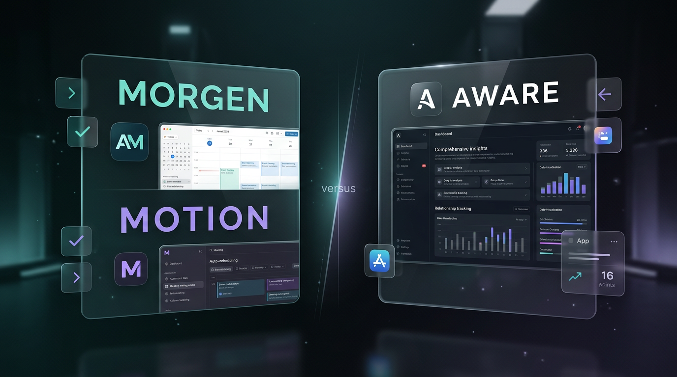 Morgen vs Motion vs Aware: The Honest Calendar AI Comparison