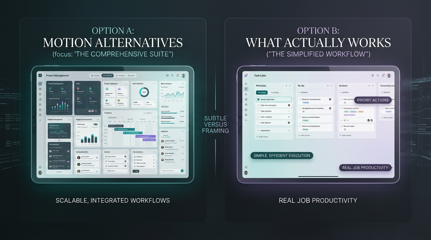 Motion Alternatives in 2026: What Actually Works When You Have a Real Job